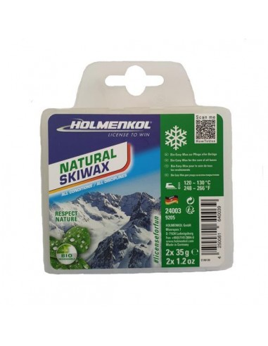 Holmenkol Natural Skiwax Bar 2x35g