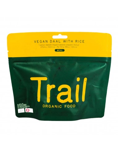 Trail Organic Food, Vegan daal with rice