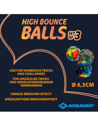 Schildkröt High Bounce Balls 3er Set
