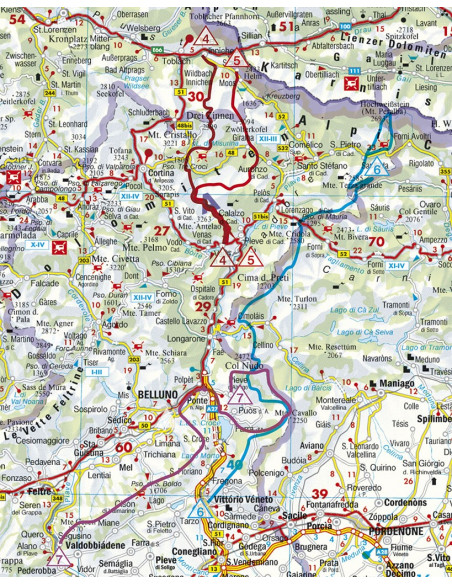 Rother Wanderführer Dolomiten - Höhenwege (4-7) von Bergverlag Rother