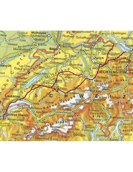 Rother Wanderführer Jakobswege in der Schweiz von Bergverlag Rother