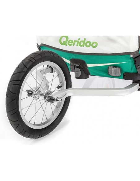 Qeridoo 14\\" Joggerrad mit Gabelsystem für Zweisitzer von Qeridoo