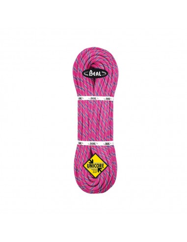 Beal Kletterseil 10 mm Tiger Unicore - Dry Cover, fuchsia, 50 m von Beal