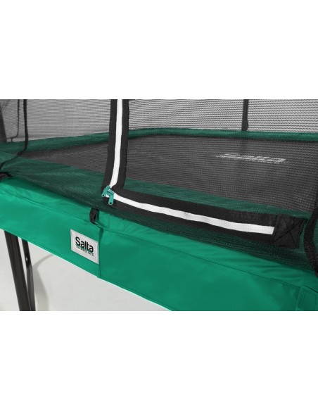Salta Trampoline - Comfort Edition - rechteckig - 153 x 214cm- Schutzrand Grün von Salta Trampolines
