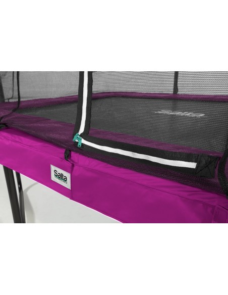 Salta Trampoline - Comfort Edition - rechteckig - 153 x 214cm- Schutzrand Pink von Salta Trampolines