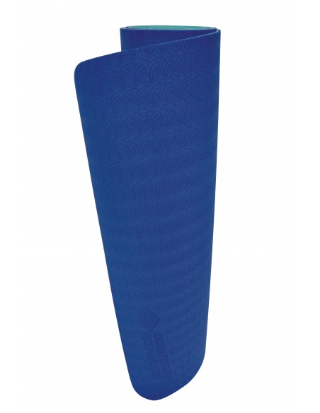 Schildkröt-Fitness Bicolor Yogamatte, Navy-Mint, 4mm, PVC-frei, im Carrybag