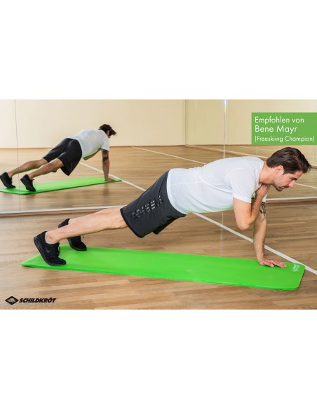 Schildkröt-Fitness Fitnessmatte, 15 mm, Grün, mit Tragegurt