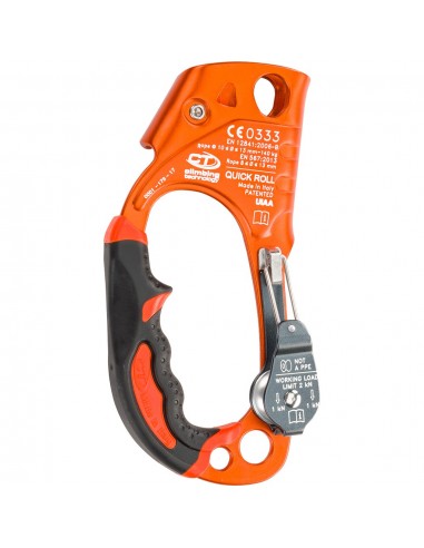 Climbing Technology Quick Roll Ascender + Pully, Right, Orange von Climbing Technology
