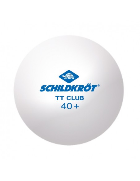Schildkröt Tischtennisball 2-TT Club, Trainingsball, Poly 40+ Qualität, 120 Stk., Weiß von Donic Schildkröt