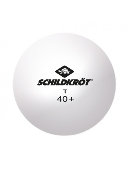 Schildkröt Tischtennisball 1-T One, Trainingsball, Poly 40+ Qualität, 120 Stk., Weiß