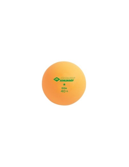 Donic-Schildkröt Tischtennisball 1-Stern Elite Poly 40+, 3x Weiß / 3x Orange von Donic Schildkröt