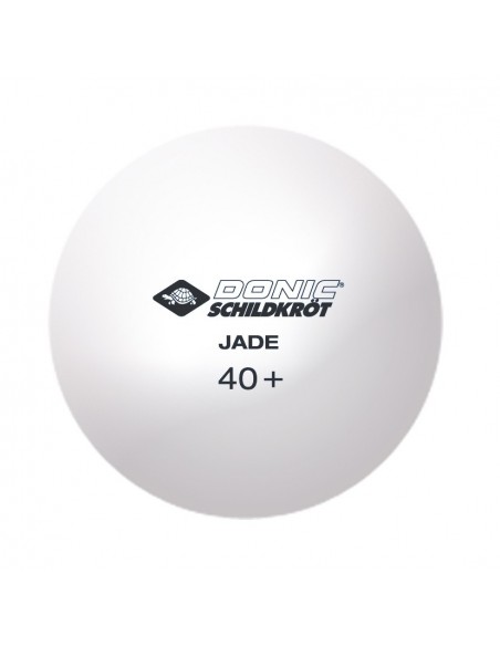 Donic-Schildkröt Tischtennisball Jade, Poly 40+ Qualität, 6 Stk. im Blister, Weiß von Donic Schildkröt