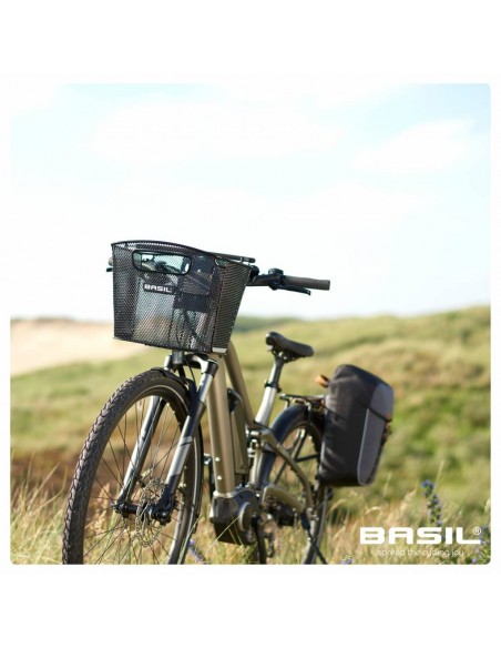 Basil Miles Daypack - Fahrradschultertasche - Fahrradrucksack - 17l - schwarz/grau von Basil