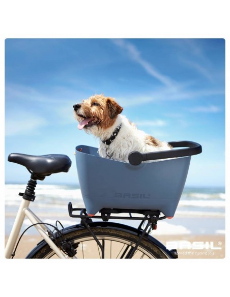 Basil Buddy - Hundefahrradkorb - blau von Basil