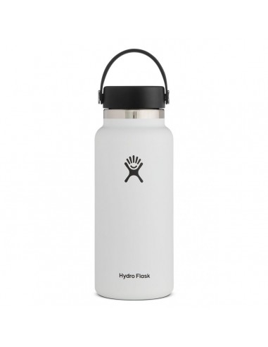 Hydroflask 32 oz Wide Mouth with Flex Cap 2.0, white