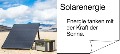 Solarenergie, Solarpanele und Solarstrom und Powerbanks